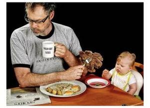 网上超火的一对父女吃瓜,揭秘网络热门事件背后的真相