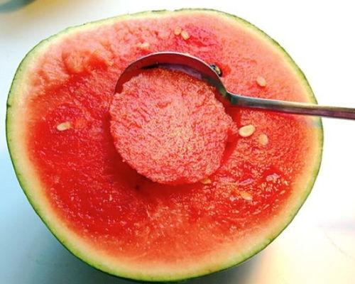 吃货用勺子吃无籽瓜,一勺尽享无籽瓜的美味之旅