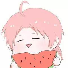 动漫可爱头像吃瓜,动漫萌颜吃瓜记