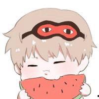 动漫可爱头像吃瓜,动漫萌颜吃瓜记